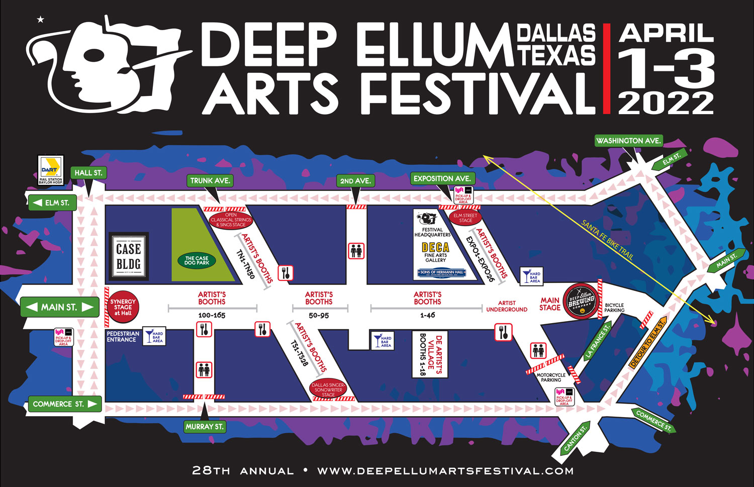 Deep Ellum Arts Festival Parking Map Get More Anythink's